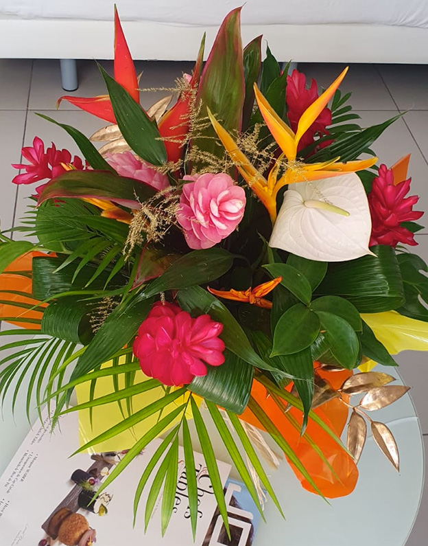 Grande composition florale tropicale - photo 1